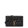 SAINT LAURENT ANGIE QUILTED LEATHER CROSS-BODY BAG,3062449
