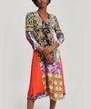ETRO FITTED FLARED PATCHWORK DRESS,5057865668901