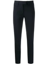 Dondup Balenciaga Black Leather Bb Belt In Blue