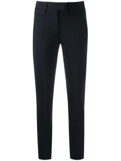 Dondup Slim Fit Tailored Trousers In Black