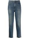 7 FOR ALL MANKIND GLITTER STRAIGHT JEANS