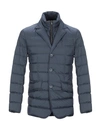 Herno Man Down Jacket Slate Blue Size 36 Polyamide