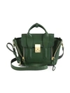 3.1 Phillip Lim Mini Pashli Leather Satchel In Jade