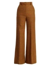 KHAITE Bernadette Wide-Leg Wool Trousers