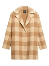 THEORY Double-Faced Check Overlay Coat