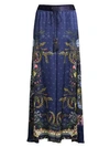 CAMILLA Mother Floral-Print Silk High-Waist Wide-Leg Pants