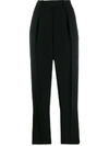 APC A.P.C. CROPPED TAILORED TROUSERS - BLACK