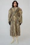 ACNE STUDIOS Faux fur coat Beige/brown