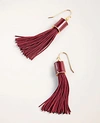 ANN TAYLOR FABRIC TASSEL EARRINGS,516608