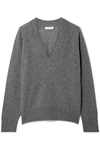 Equipment Madalene V-neck Cashmere Sweater In Dark Gray