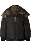 FENDI Reversible quilted printed shell down jacket