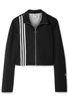 ADIDAS ORIGINALS TLRD STRIPED STRETCH-JERSEY TRACK JACKET