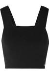 Alo Yoga Alo Bind Fitted Bra Tank In Black. In Black