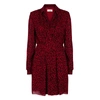 Saint Laurent Leopard-print Crepe De Chine Mini Dress
