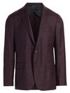 SAKS FIFTH AVENUE COLLECTION Check Wool Sportcoat