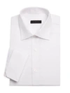 Saks Fifth Avenue Collection Travel French-cuff Dress Shirt In White