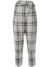 3.1 Phillip Lim Checked Asymmetric Tapered Trousers In Plaid