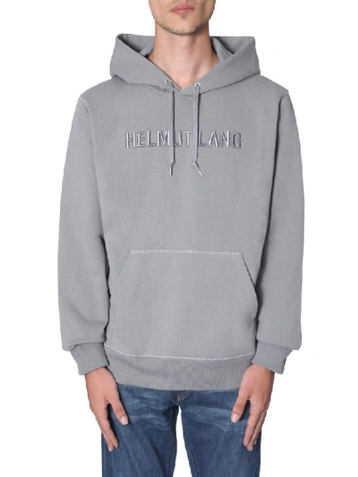 Helmut Lang Crew Neck Sweatshirt In Grey