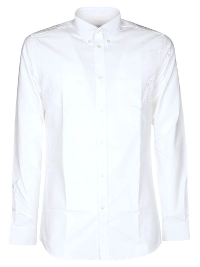 Givenchy Logo-print Regular-fit Cotton Shirt In White