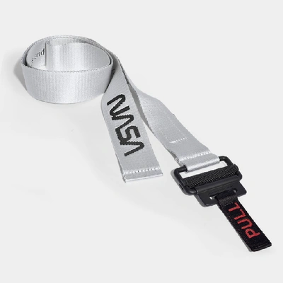 Heron Preston Nasa Tape Belt In Off-white Cotton