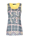 Love Moschino Tank Top In Slate Blue