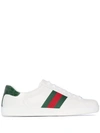 Gucci Ace Sneakers With Web Detail In White