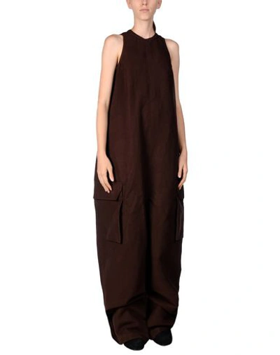 Rick Owens Jumpsuit/one Piece In Cocoa