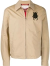 ALEXANDER MCQUEEN ALEXANDER MCQUEEN BEETLE APPLIQUÉ JACKET - 大地色