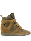 ISABEL MARANT ISABEL MARANT BUCKEE WEDGE SNEAKERS - 绿色