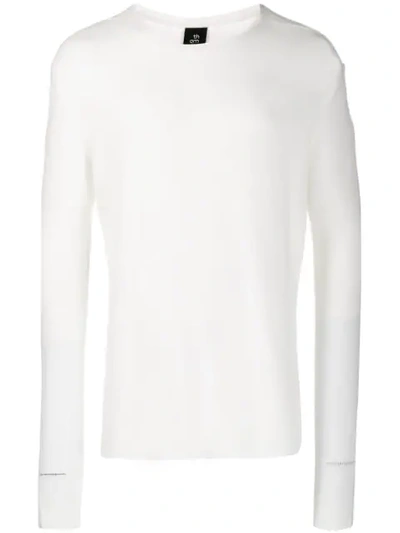 Thom Krom Crew Neck Sweatshirt In White