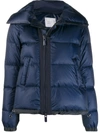 Sacai Stand Collar Longsleeve Puffer Jacket In Blue