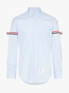 THOM BROWNE THOM BROWNE STRIPE-DETAIL SHIRT,MWL150E0090614072988