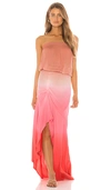 Young Fabulous & Broke Dreamboat Dress In Hot Pink Ombre