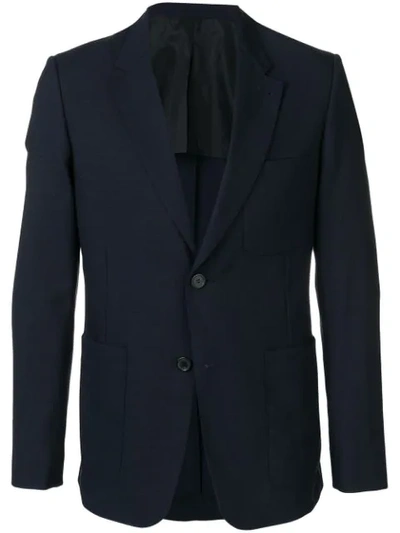 Ami Alexandre Mattiussi Half-lined Two Buttons Jacket In Blue