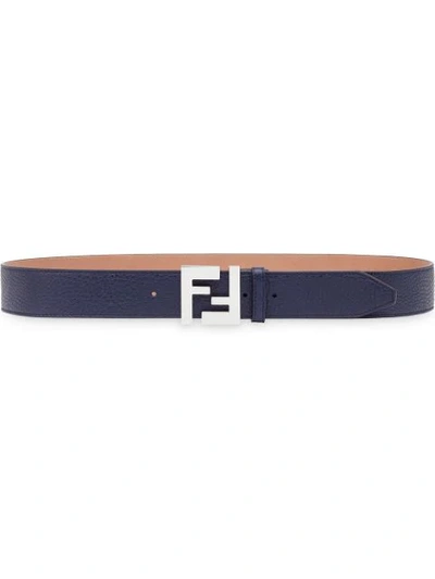 Fendi Belt With Logo In Blue