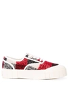 GOOD NEWS LOW TOP CHECK SNEAKERS