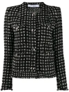 Iro Geometric Pattern Jacket In Black