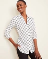 ANN TAYLOR ROPED LINK ESSENTIAL SHIRT,507355