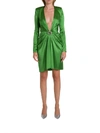 ALEXANDRE VAUTHIER DRAPED SILK-BLEND MINI DRESS,11015821