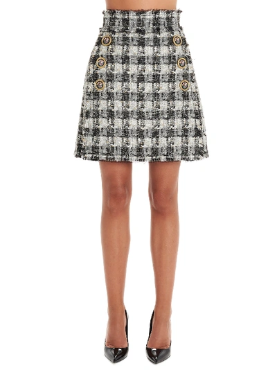 Dolce & Gabbana Checked Skirt In Multicolor