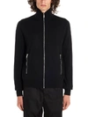 Prada Reversible Knitted Bomber Jacket In Black