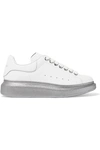 ALEXANDER MCQUEEN LEATHER EXAGGERATED-SOLE SNEAKERS