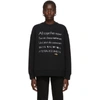 STELLA MCCARTNEY STELLA MCCARTNEY BLACK THE BEATLES EDITION ALL TOGETHER NOW SWEATSHIRT