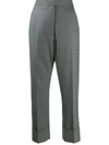 Thom Browne Super 120s Trousers In Grey
