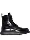 ALEXANDER MCQUEEN CHUNKY SOLE DERBY BOOTS