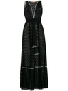 MISSONI BELTED V-NECK LONG DRESS