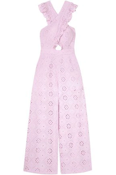 Alice Mccall Limonada Ruffled Broderie Anglaise Cotton Wide-leg