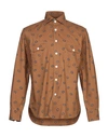 Doppiaa Patterned Shirt In Brown