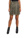 Isabel Marant Étoile Benedicte Pleated Metallic Short Skirt In Oro