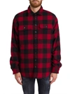 DSQUARED2 CHECK FLANNEL SHIRT WITH CONTRASTING LOGO ON BACK,11016708